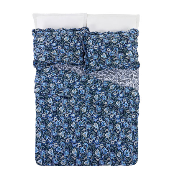 Vera Bradley Java Navy Camo Reversible 3 Piece Quilt Set Wayfair